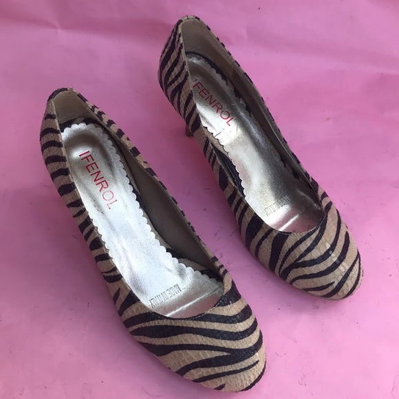 Vintage cream/brown Ifenrol snake skin shoes - Picture 2 of 12